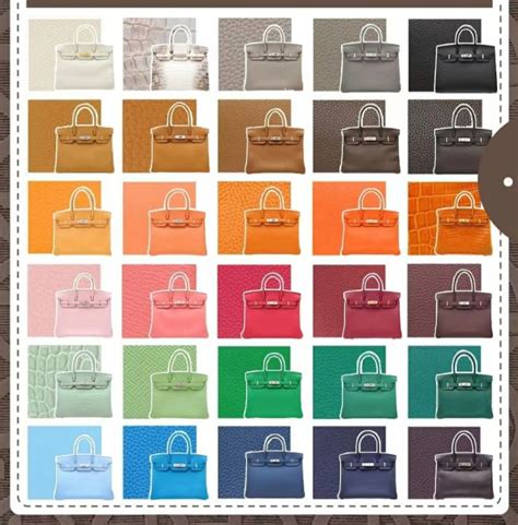 hermes bicolor birkin|Hermes Birkin color chart.